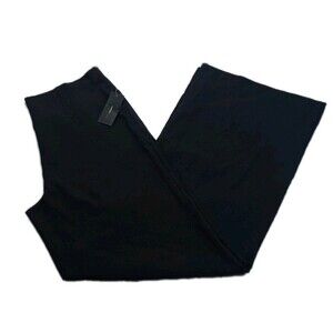 Robert Louis Womens Black Wide Leg Palazzo Flared Pants Size Large